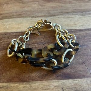 Vineyard Vines Tortoise Shell and Gold Bracelet